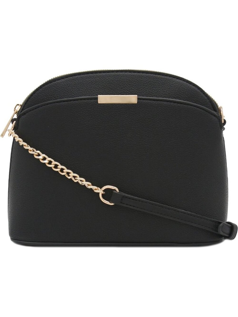 Chic Faux Leather Mini Dome Crossbody Bag with Stylish Chain Strap - Perfect for